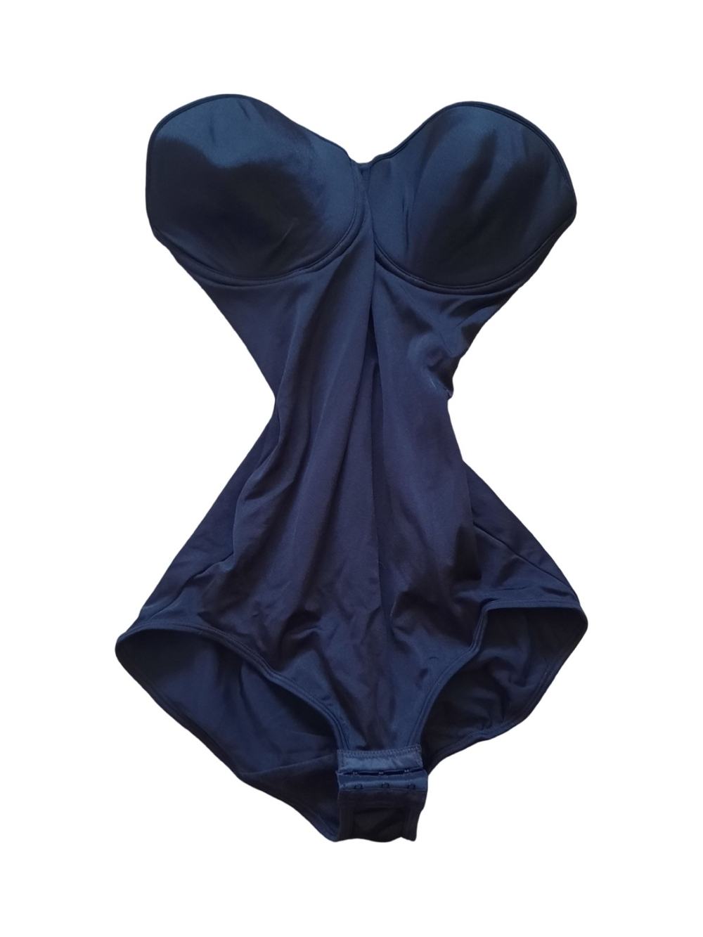 Nancy Ganz Black Strapless Shaping One-Piece